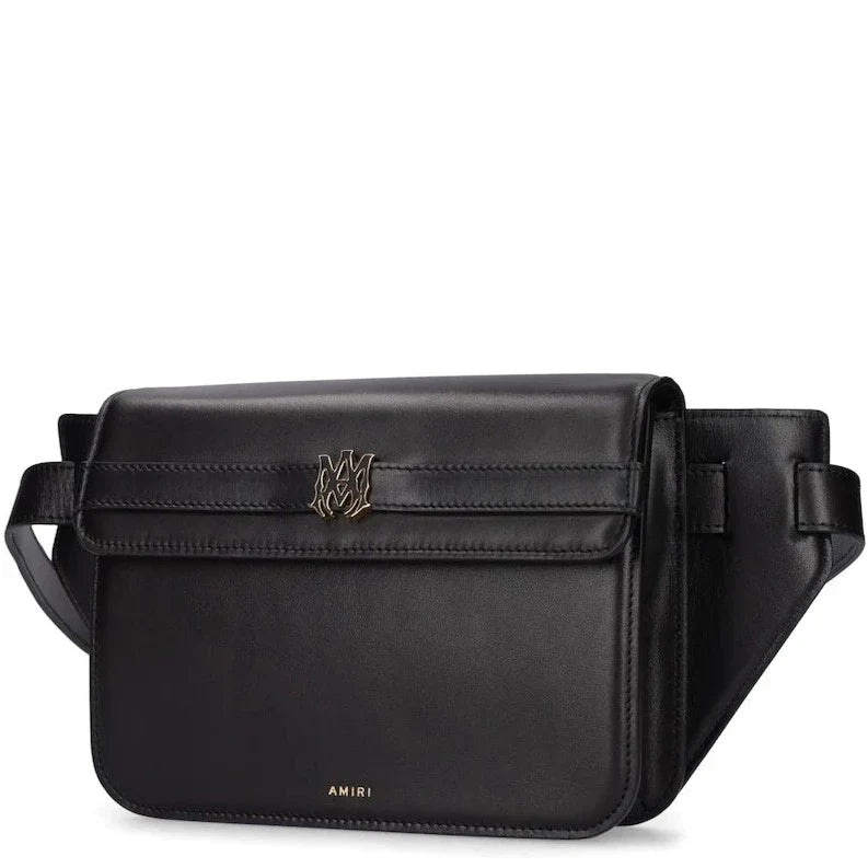 AMIRI Black Leather MA Clutch Crossbody LFS SHOP
