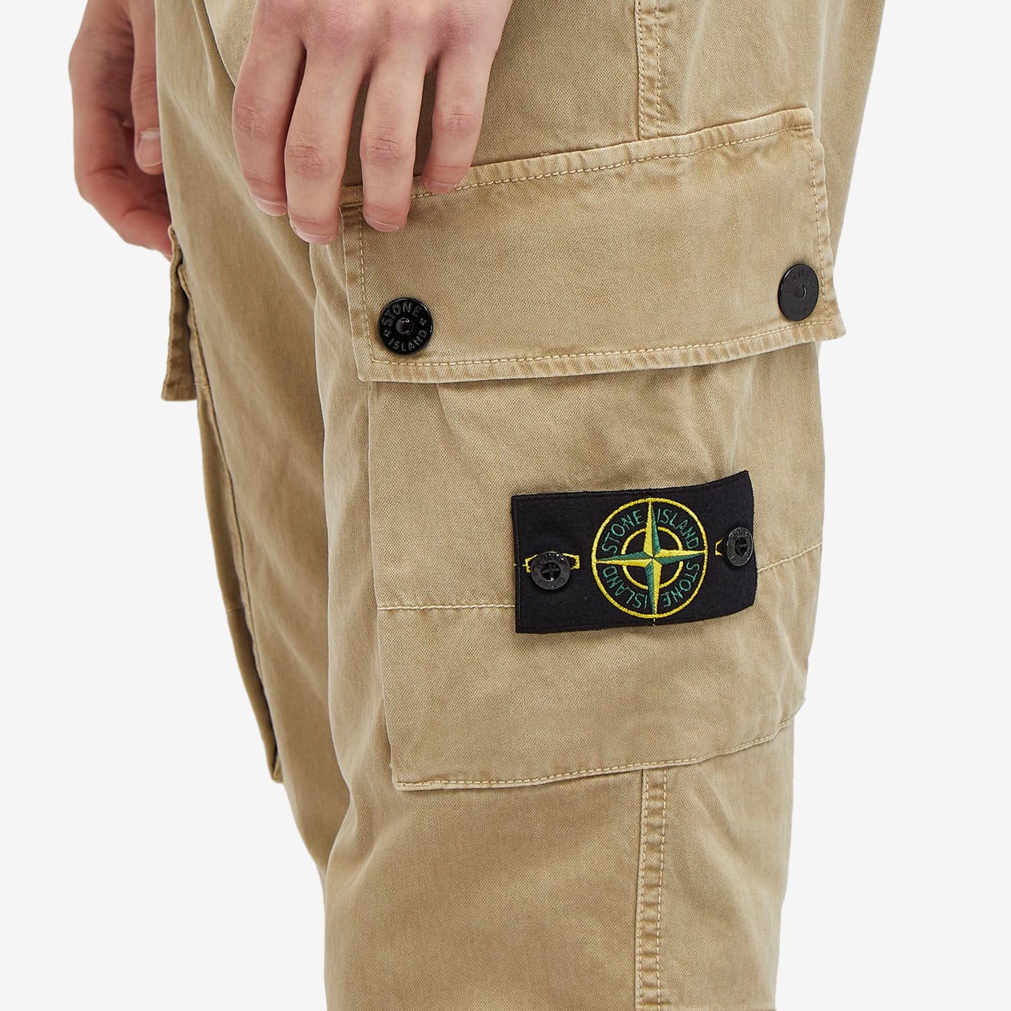 Stone Island Brushed Cotton Canvas Cargo Pants LFS SHOP
