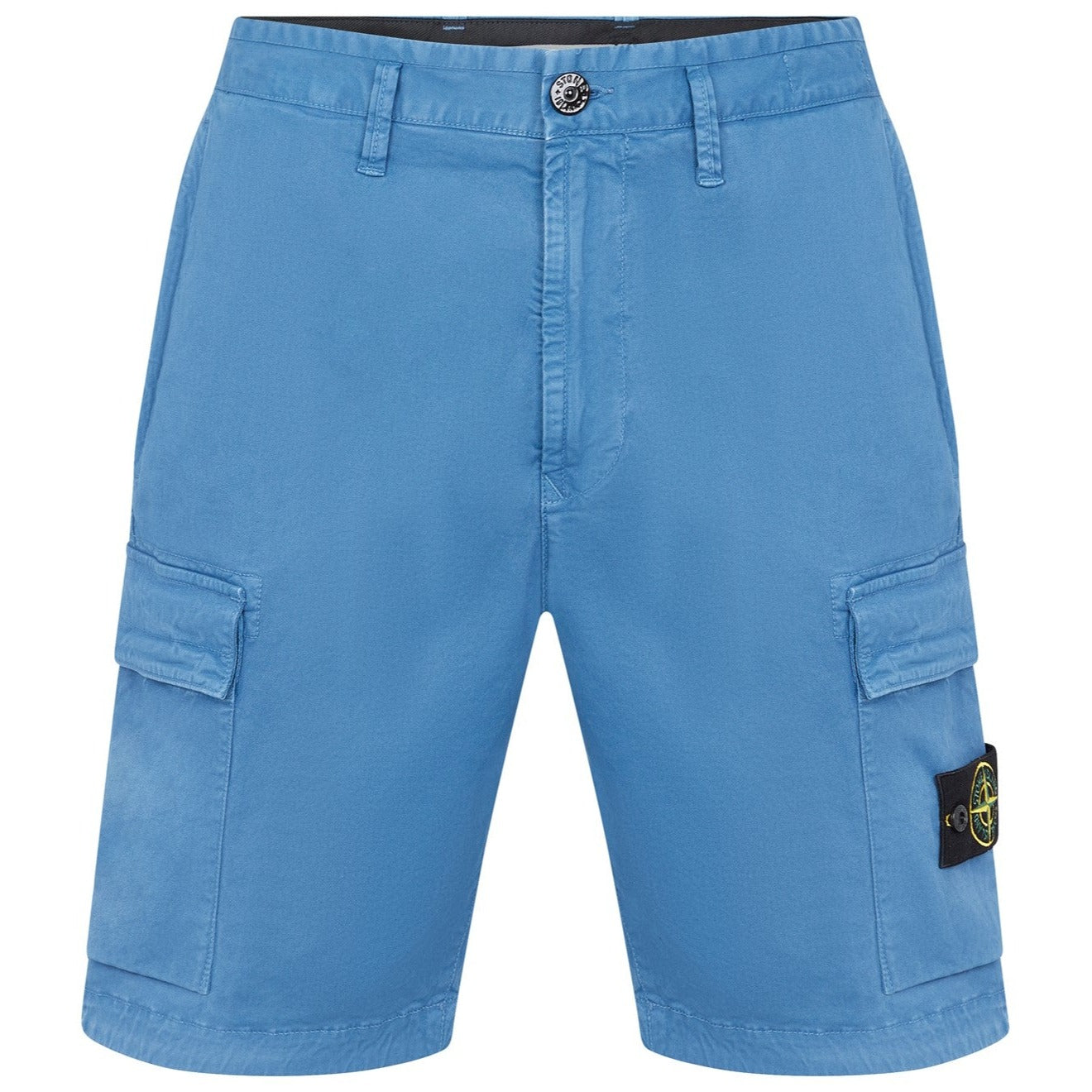 Stone Island Blue Bermuda Cargo Shorts LFS SHOP