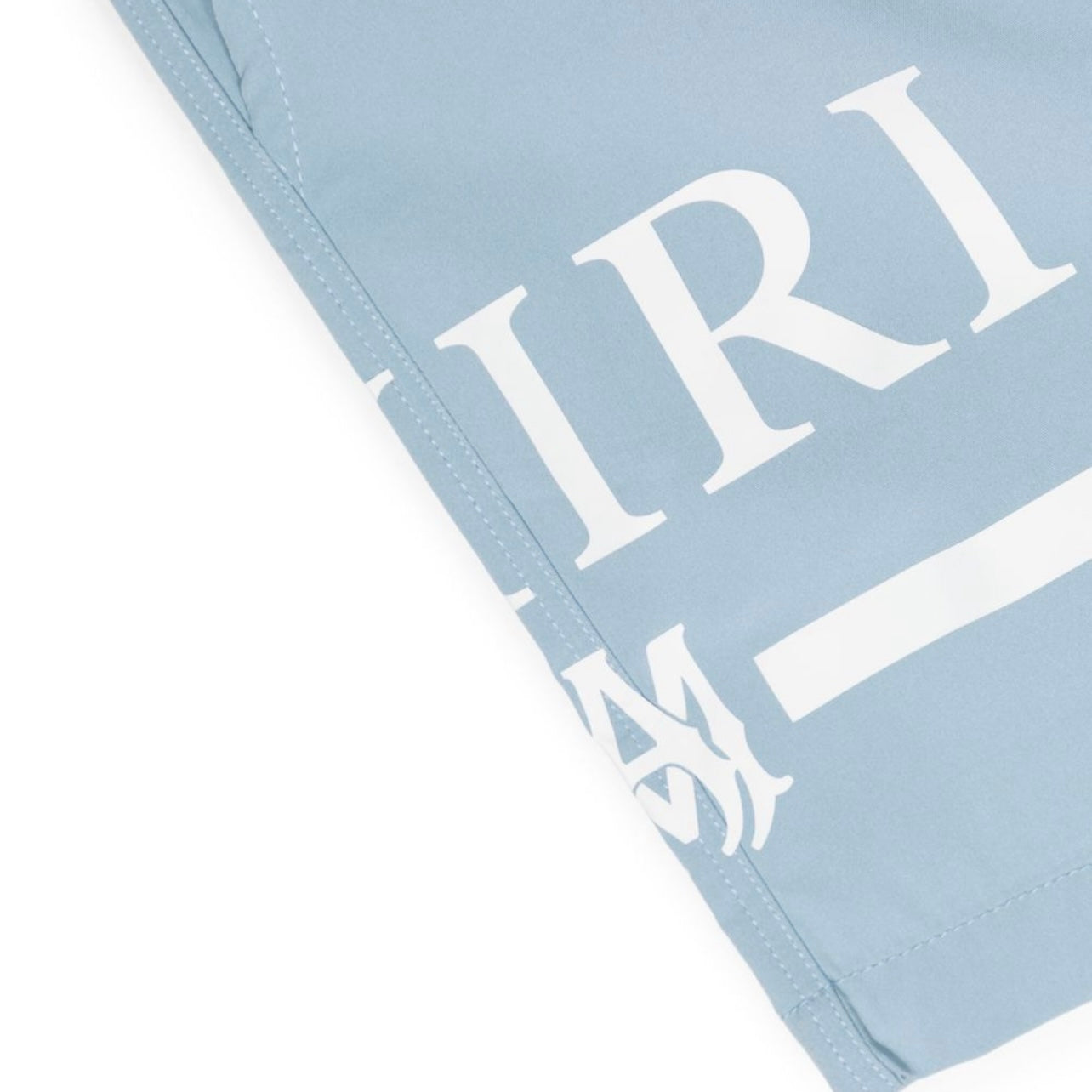 Amiri Baby Blue Logo Swimshorts LFS SHOP