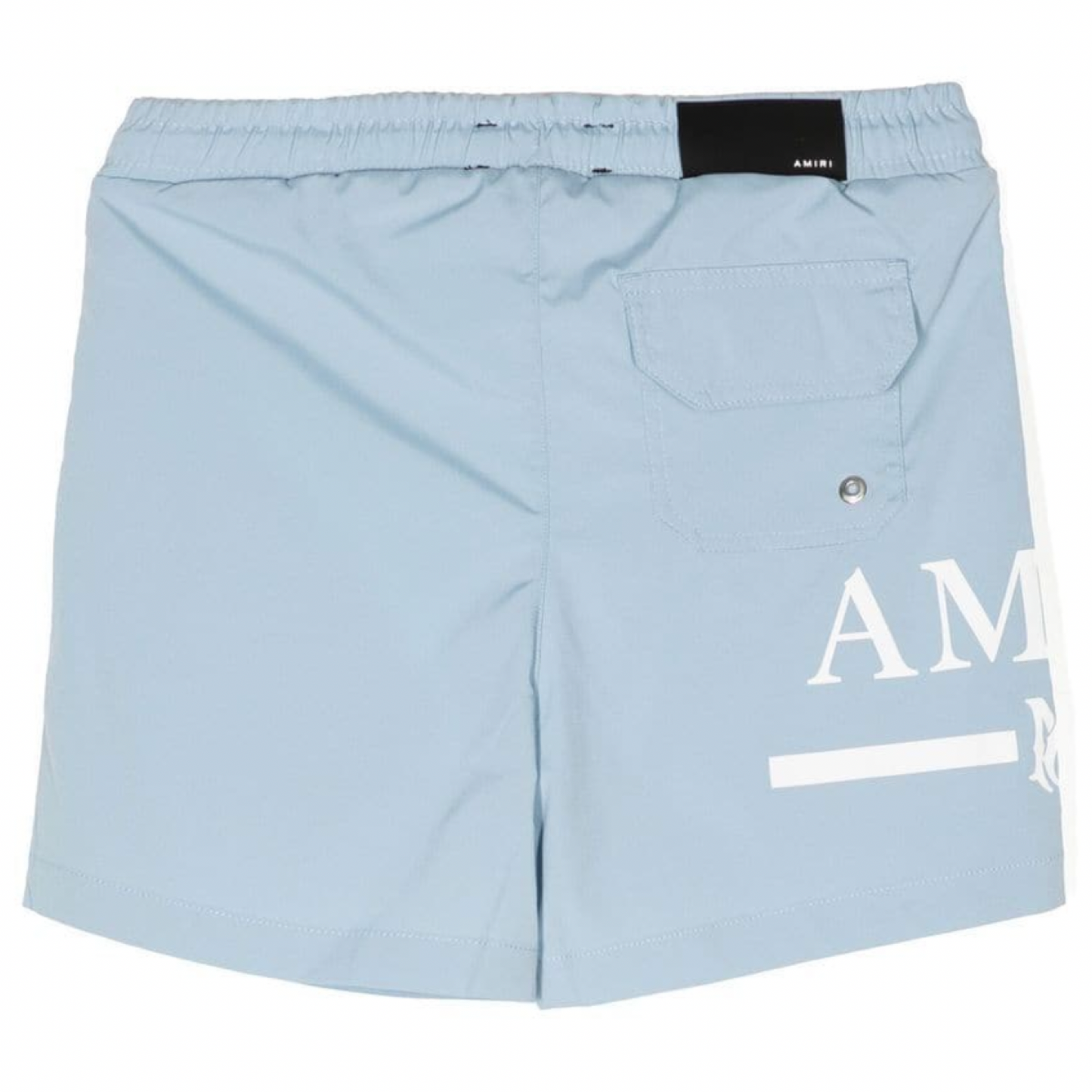 Amiri Baby Blue Logo Swimshorts LFS SHOP