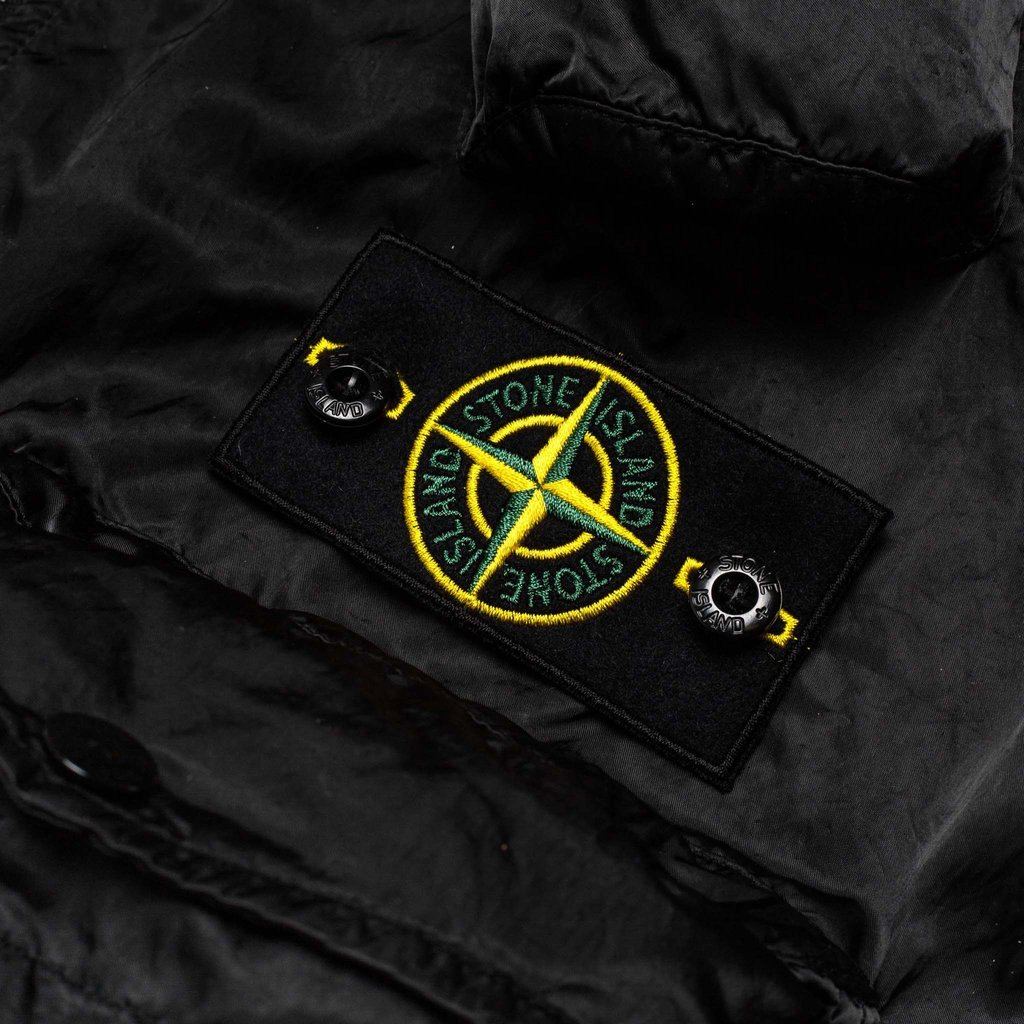 Stone Island Black Nylon Raso Gilet LFS SHOP
