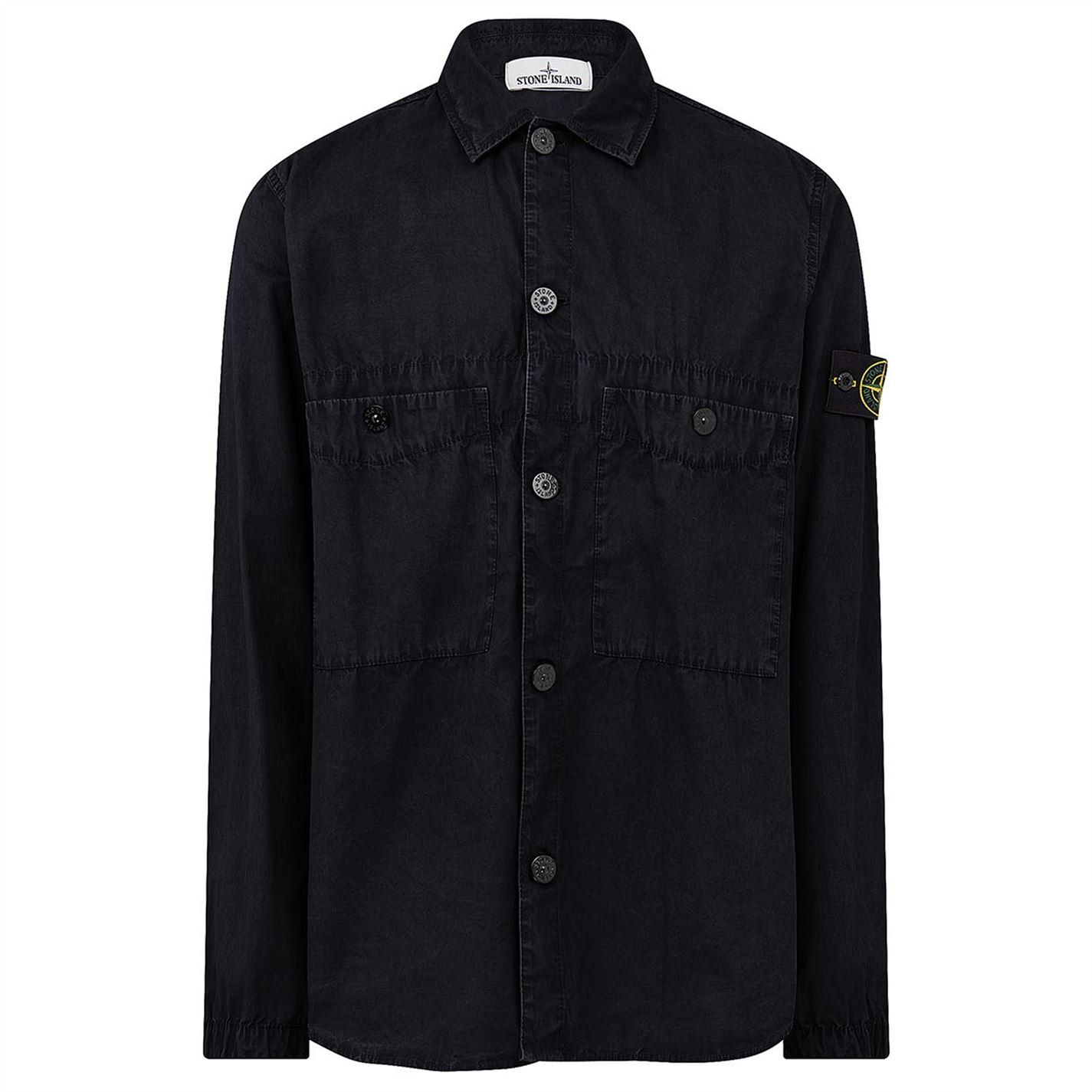 Stone Island Brushed Cotton Overshirt LFS SHOP