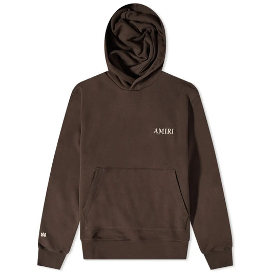 Amiri Brown Logo Hoodie LFS SHOP