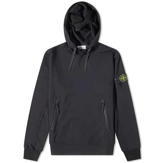 Stone Island Zip Pocket Detail Hoodie LFS SHOP
