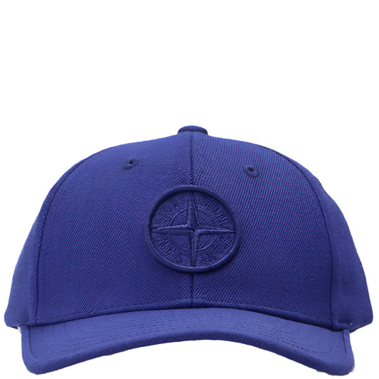 Stone Island Blue Embroidered Cap LFS SHOP