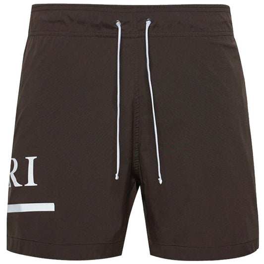Amiri Brown Bar Logo Swimshorts LFS SHOP