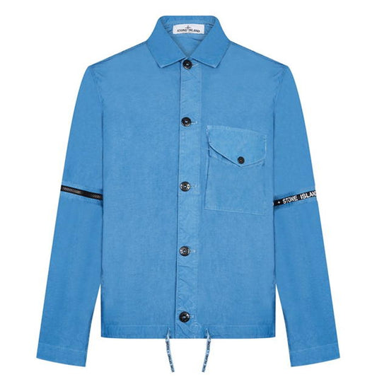 Stone Island Blue Logo Zip Jacket LFS SHOP