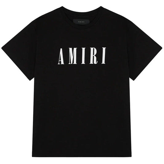 Kids Amiri Black Logo T-Shirt LFS SHOP