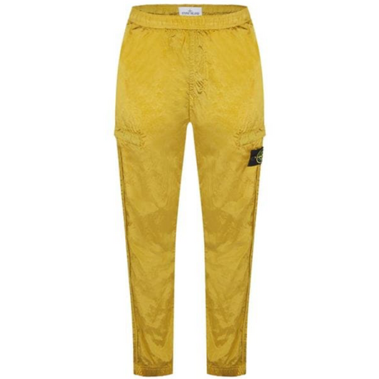 Stone Island Yellow Nylon Metal Cargo Pants LFS SHOP