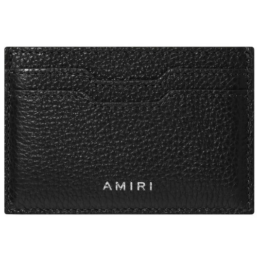 Amiri Black Leather Logo Cardholder LFS SHOP