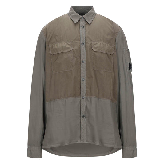 CP Company 50 Fili Mixed Arm Lens Overshirt