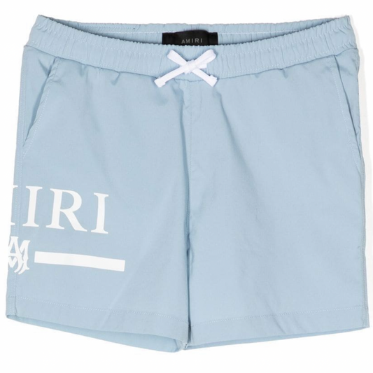 Amiri Baby Blue Logo Swimshorts LFS SHOP