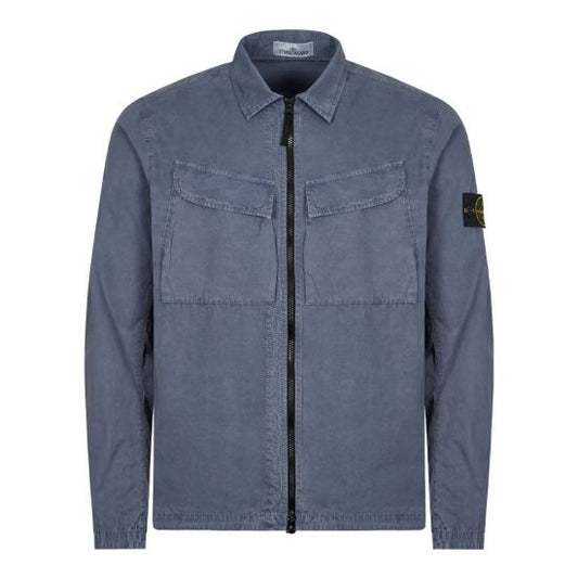 Stone Island Avio Blue Double Pocket Overshirt LFS SHOP