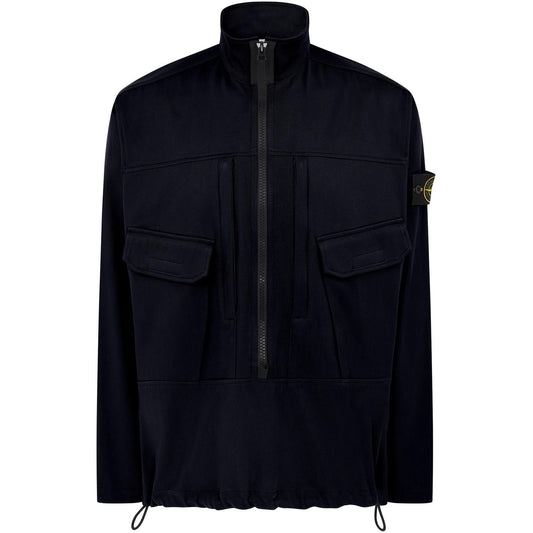 Stone Island Black Canvas Overshirt LFS SHOP