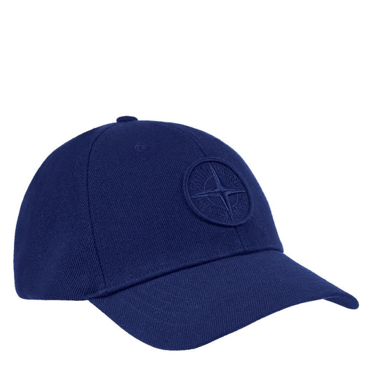 Stone Island Blue Embroidered Cap LFS SHOP