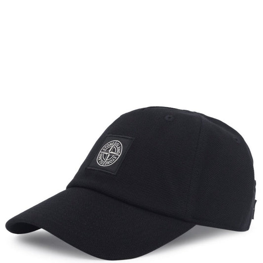 Stone Island Black Patch Logo Cap LFS SHOP