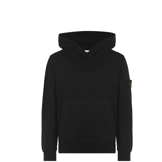Kids Stone Island Black Hoodie LFS SHOP